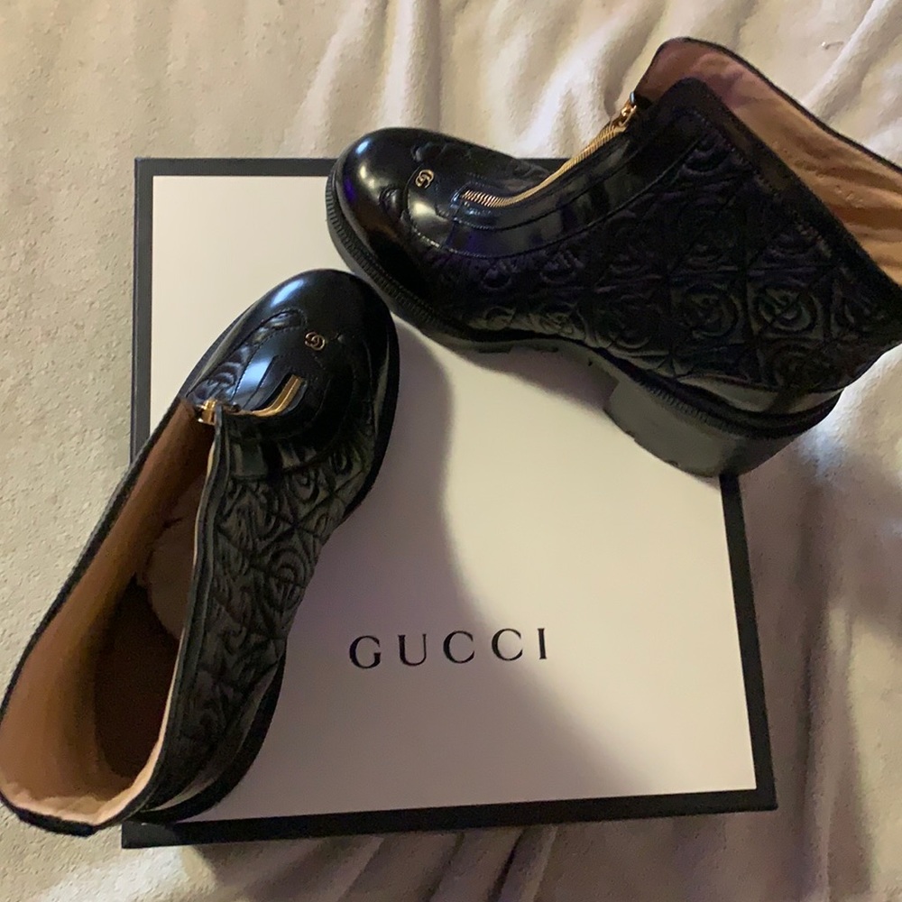 Black Gucci boots